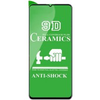 Защитное стекло Ceramics 9D Full Glue Samsung A41(2020)/A415 (черный)
