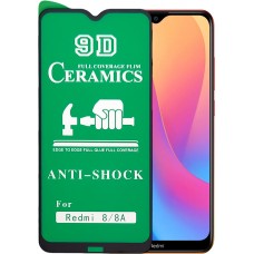 Защитное стекло Ceramics 9D Full Glue Xiaomi Redmi 8/8A (черный)