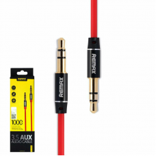 AUX кабель 3.5mm Remax RL-L100 1 метр красный