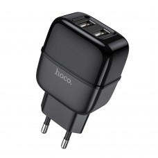 Сетевое зарядное устройство Hoco C77A 2USB 2.4A black