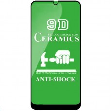 Защитное стекло Ceramics 9D Full Glue Huawei P Smart S (черный)