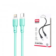 USB кабель XO NB208A Type-C - Lightning 1m зеленый