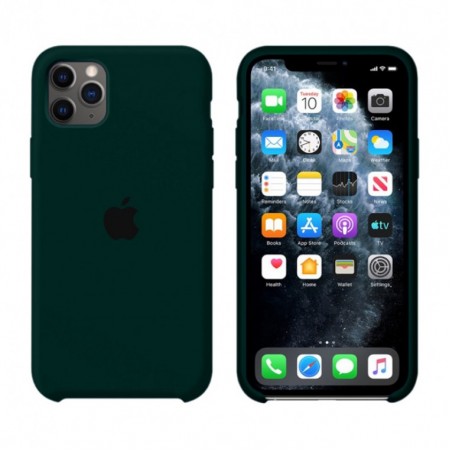 Чехол Silicone Case Original iPhone 11 Pro №49 (Dark green) (N56)
