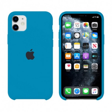 Чехол Silicone Case Original iPhone 11 №38 (Denim Blue)