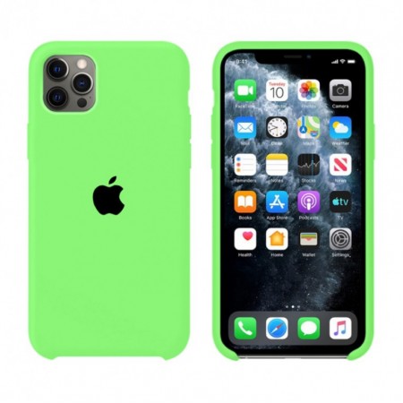 Чехол Silicone Case Original iPhone 12, 12 Pro №66 (Brilliant green) (N40)