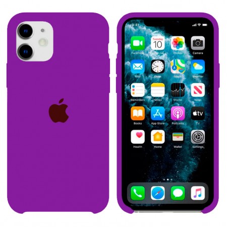 Чехол Silicone Case Original iPhone 12 Mini №45 (Purple) (N43)