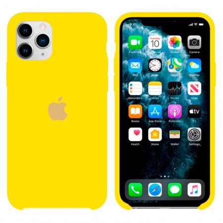 Чехол Silicone Case Original iPhone 11 Pro Max №32 (Shiny yellow) (N41)