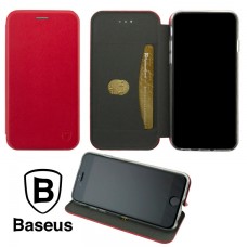 Чехол-книжка Baseus Premium Edge Samsung A22 A225, M22 M225, M32 M325 красный