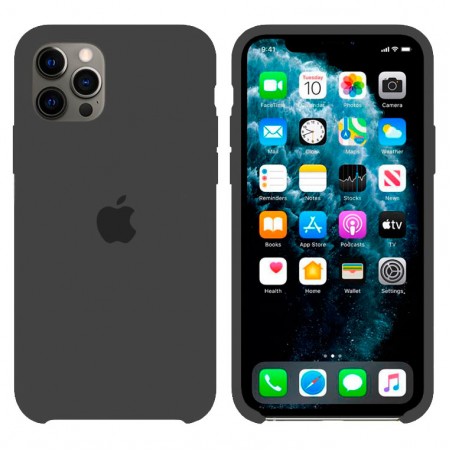 Чехол Silicone Case Original iPhone 12, 12 Pro №34 (Olive) (N35)