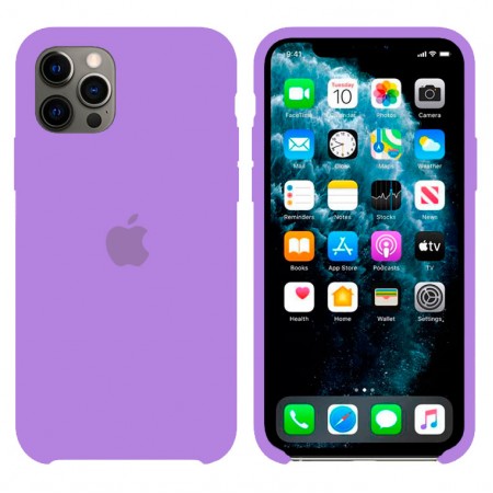Чехол Silicone Case Original iPhone 12, 12 Pro №41 (Light Purple) (N39)