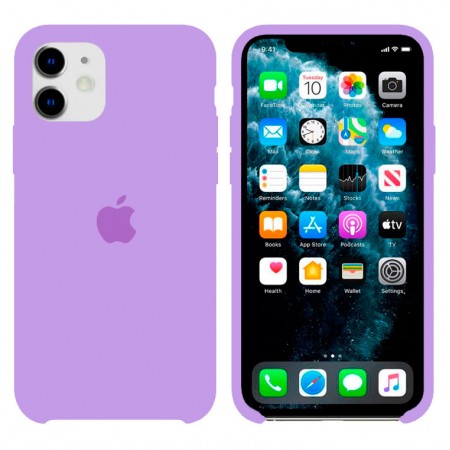 Чехол Silicone Case Original iPhone 12 Mini №41 (Light Purple) (N39)