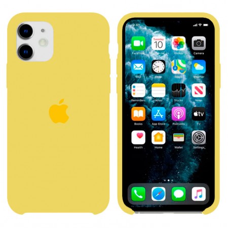 Чехол Silicone Case Original iPhone 12 Mini №55 (Light yellow) (N50)