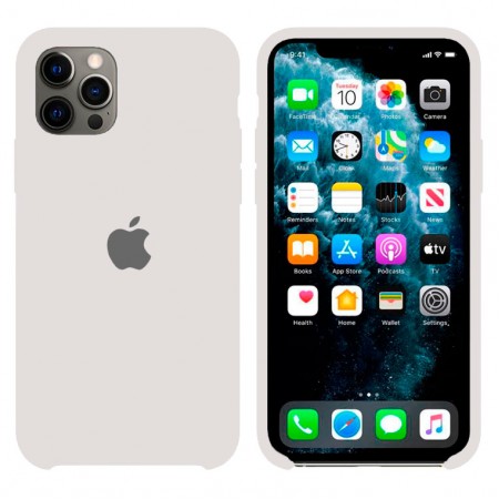 Чехол Silicone Case Original iPhone 12, 12 Pro № 9 (White) (N09)