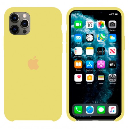Чехол Silicone Case Original iPhone 12, 12 Pro №51 (Custard) (N51)