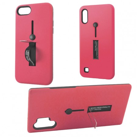 Чехол Kickstand Soft Touch iPhone 11 Pro малиновый