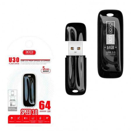 USB Флешка XO U30 USB 3.0 64GB черный