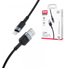 USB кабель XO NB198 Lightning 1m черный