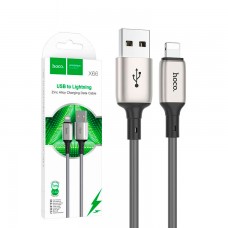 USB кабель Hoco X66 Lightning 1m серый