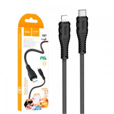 USB кабель Hoco X67 Type-C - Lightning 1m черный