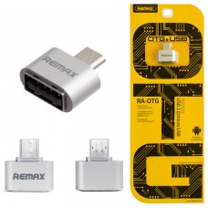 Переходник Remax RA-OTG USB OTG - micro USB серебристый