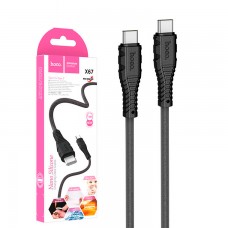 USB кабель Hoco X67 60W Type-C - Type-C 1m черный