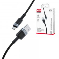 USB кабель XO NB198 micro USB 1m черный