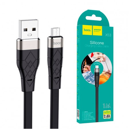 USB кабель Hoco X53 "Angel" micro USB 1m черный