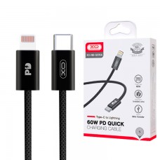 USB кабель XO NB-Q206A Type-C - Lightning 1m черный
