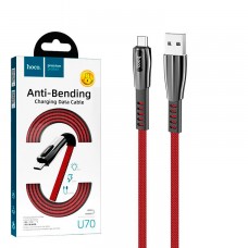 USB кабель Hoco U70 micro USB 1.2m красный
