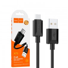 USB кабель Hoco X73 micro USB черный