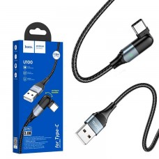 USB Кабель Hoco U100 Type-C 1m черный