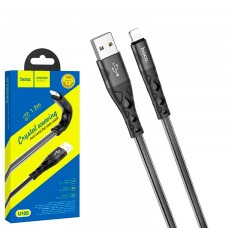 USB кабель Hoco U105 USB - Lightning 1m черный