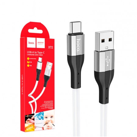 USB кабель Hoco X72 Type-C 1m белый