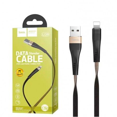USB кабель Hoco U39 USB - Type-C черно-золотистый