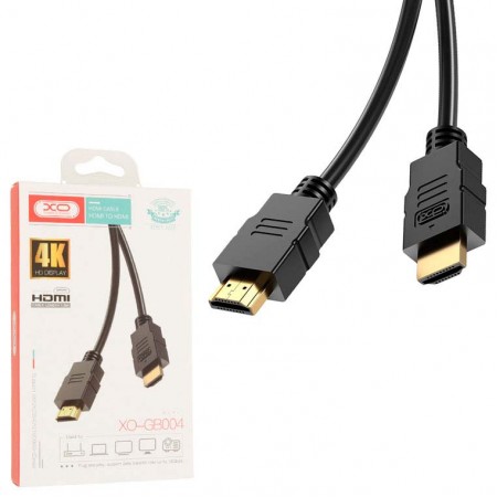 HDMI Кабель XO GB004 4K 60HZ Audio 1m черный