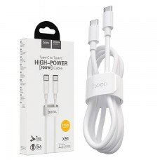 USB кабель Hoco X51 Type-C - Type-C 1m белый