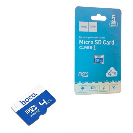 Карта памяти Hoco MicroSD 4G class 6