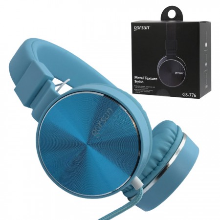 Наушники с микрофоном Gorsun GS-C776 синие