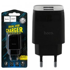 Сетевое зарядное устройство Hoco C73A 2USB 2.4A black
