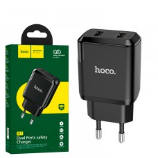 Сетевое зарядное устройство Hoco N7 2USB 2.1A black