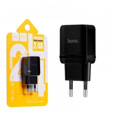 Сетевое зарядное устройство Hoco C22A 1USB 2.4A black
