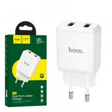 Сетевое зарядное устройство Hoco N7 2USB 2.1A white