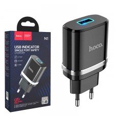 Сетевое зарядное устройство Hoco N1 1USB 2.4A black