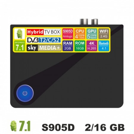 Android TV/T2/C/S2 приставка SKY (Magicsee C300) 2/16 GB