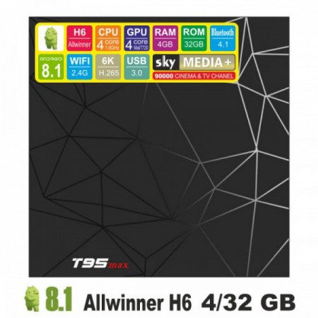 Android TV приставка SKY (T95 max) 4/32 GB