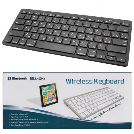Клавиатура BlueTooth BK3001 для планшета черная