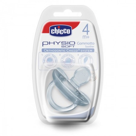 Пустышка Chicco - Physio (01809.00) литая, силикон (4 мес.+), прозрачный