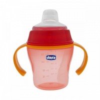 Чашка-непроливайка Chicco - Soft Cup (06823.70) 200 мл, 6 мес.+, оранжевый