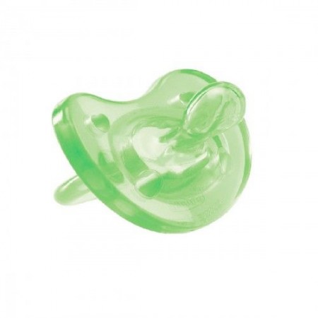 Пустышка Chicco - Physio Soft (02713.30) литая, силикон (12 мес.+), зеленый