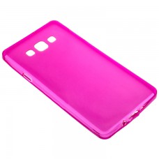 Чехол силиконовый цветной Samsung A7 2015 A700 розовый